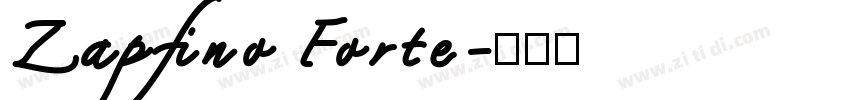 Zapfino Forte字体转换